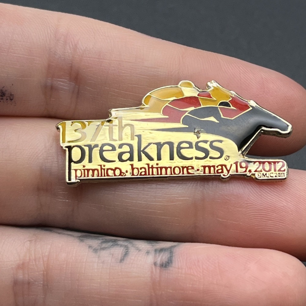 Preakness 137 Pimlico Baltimore Horse Racing Lapel Hat Pin